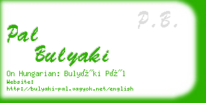 pal bulyaki business card